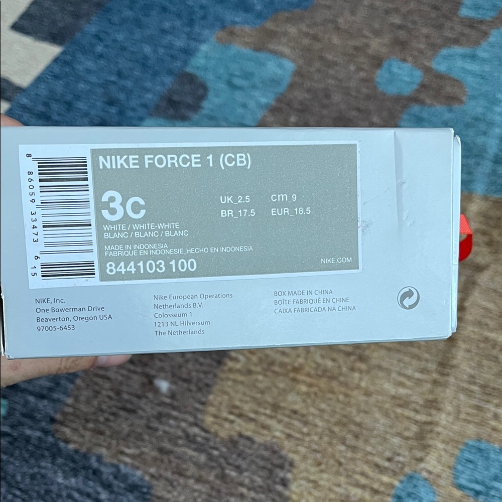 Nike Force 1 (CB) White Sneakers